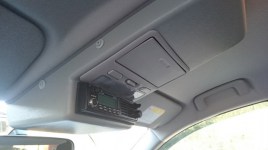 Консоль потолочная для установки р/c Mitsubishi L200/Pajero Sport вырез под р/c 140х40 мм, серая Группа3