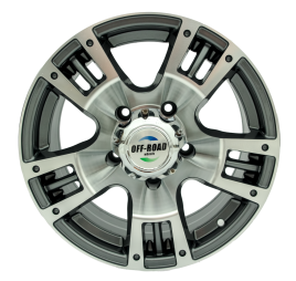 Диск УАЗ литой серый 5x139,7 8xR16 d110 ET0 OFF-ROAD Wheels (литые)