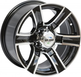 Диск УАЗ литой черный 5x139,7 8xR16 d110 ET+15 OFF-ROAD Wheels (литые)
