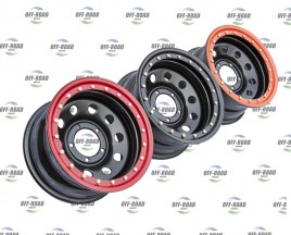 Диск УАЗ стальной черный 5x139,7 8xR16 ET-19 d110 с псевдо бедлоком (черный) OFF-ROAD Wheels