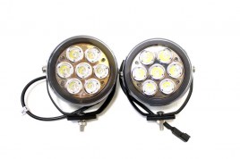 Фара светодиодная дальнего света 70W (10W*7), круг. 15,3 см, IP68 