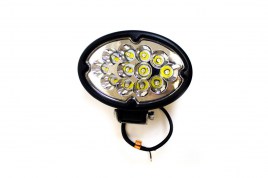 Фара светодиодная дальнего света 36W (3W*12), овал. 17,5 см, IP67 