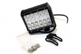 Фара светодиодная КОМБО 72W (3W*24) прям. 17 см, IP67 