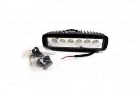 Фара светодиодная ближнего света 18W (3W*6), прям. 16 см, IP67 