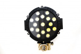 Фара светодиодная дальнего света 60°, 51W (3W*17), круг., IP67 