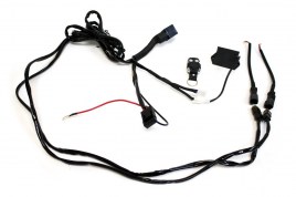 Комплект проводки для подключения 2-х дополнительных LED-фар (с РАДИОпультом, реле 40А) 