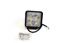 Фара светодиодная рабочего света света 40W (10W*4) прям. 11 см, IP67 
